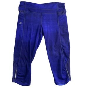 Athleta Leggings Women's S Icy Haze Be Free Knicker Capri 964252 Cerulean Blue